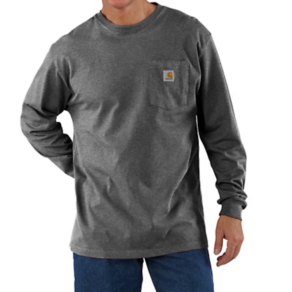 Carhartt K126 Men's Loose Fit Long-Sleeve Workwear Pocket T-Shirt